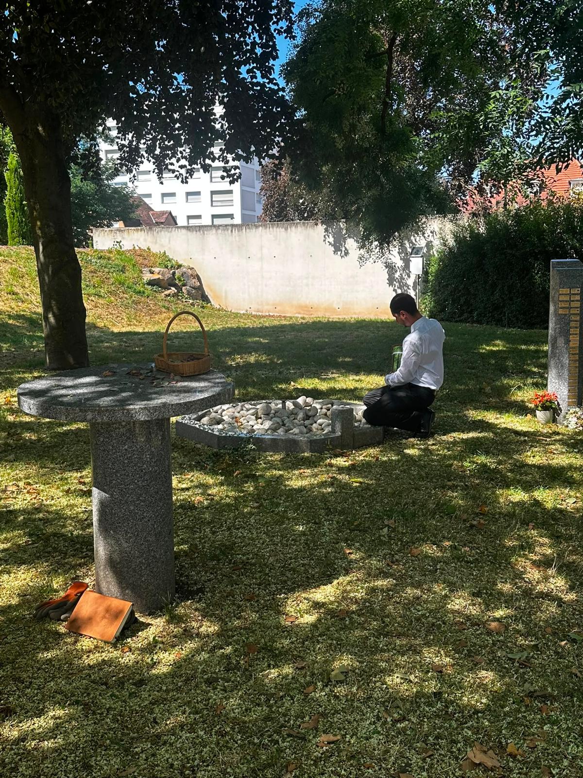 Dispersion au jardin du souvenir